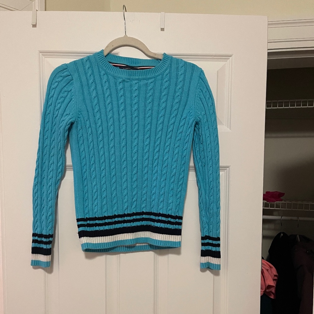 Tommy Hilfiger Blue Women’s Cable Knit Sweater